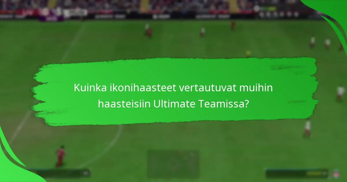 Mitkä haasteet on suoritettava ikonihaasteiden osalta?