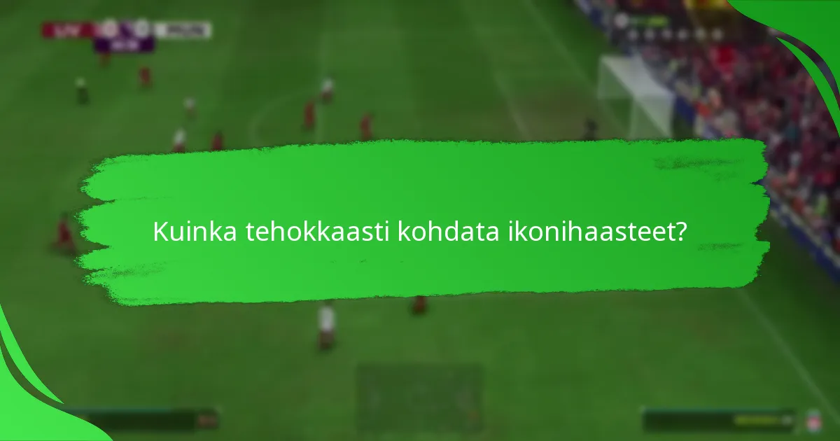 Mitkä palkinnot liittyvät ikonihaasteisiin?